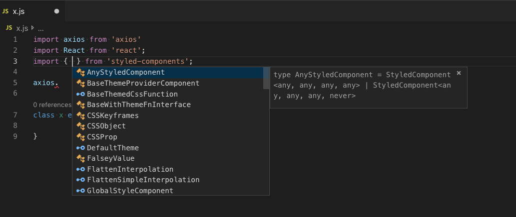Typings from npm package not being used in js files. · Issue #58275 ...
