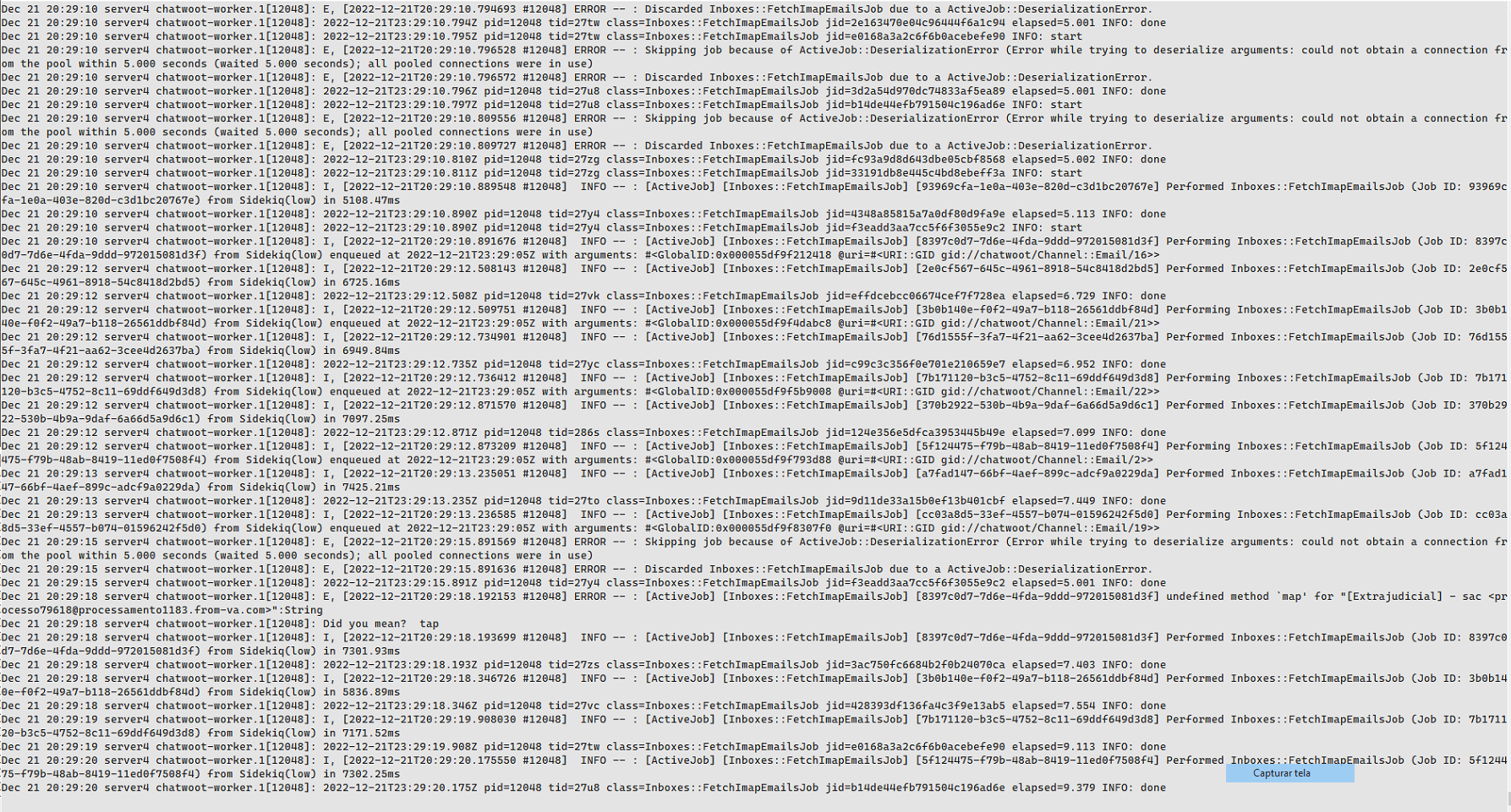 /api/v1/accounts/1/conversations?status=open&assignee_type=unassigned&page=1 500 (Internal
