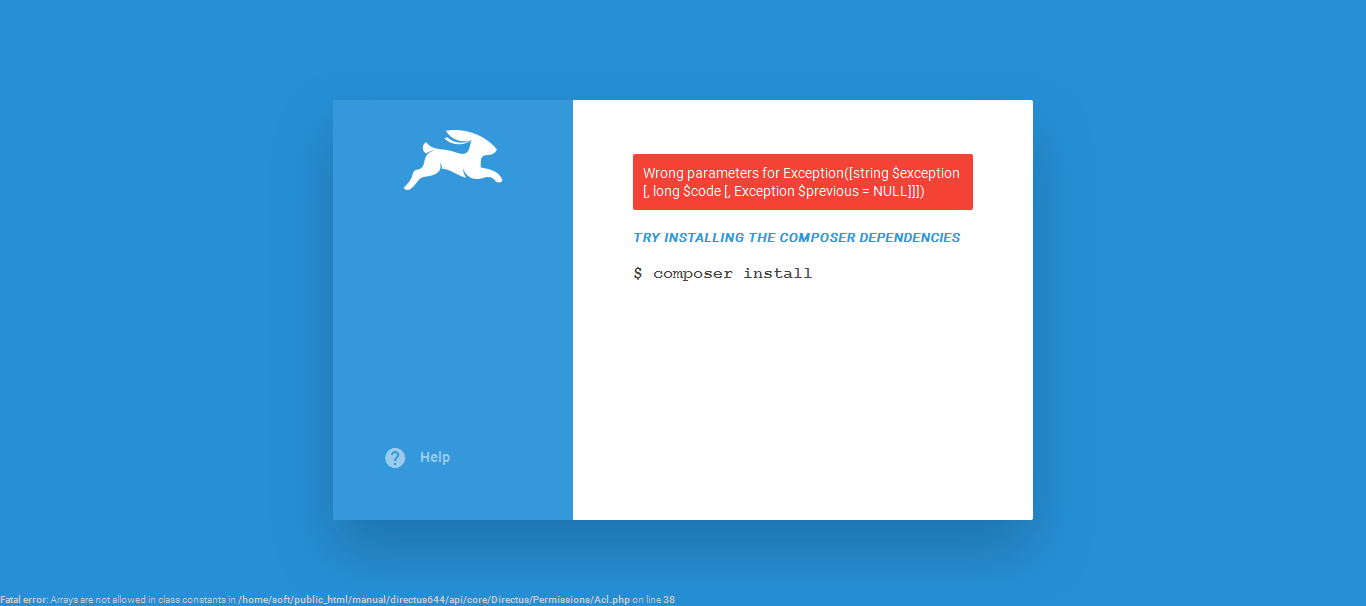 Getting Error During Installation · Issue #1992 · directus/directus ...