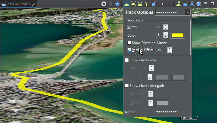 [2.5D Map] Draw tour track with a vertical offset · Issue #889 ...