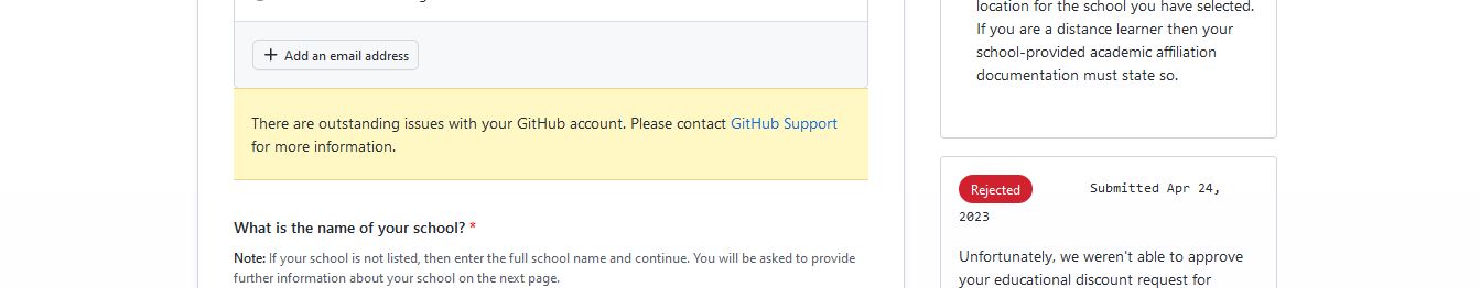 Github Student Pack Activation · community · Discussion #53384 · GitHub