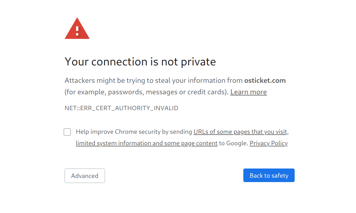 your site is down. SSL invalid · Issue #5397 · osTicket/osTicket · GitHub