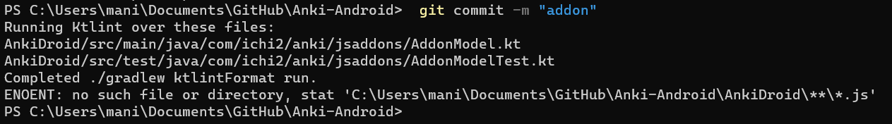 new prettier check in pre-commit may fail ? · Issue #10549 · ankidroid ...