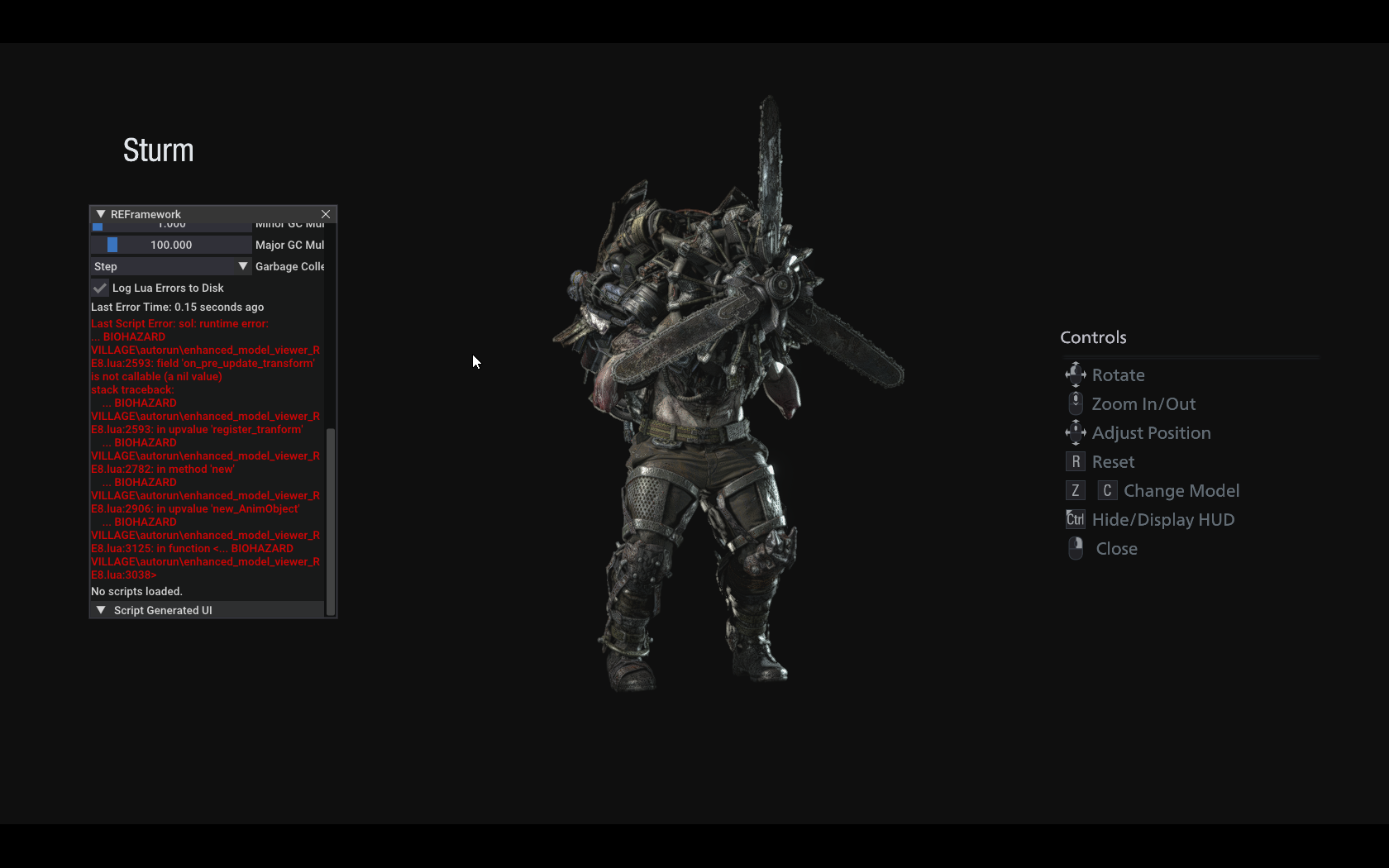 Resident evil 8 enhanced model viewer error issue 892 praydog