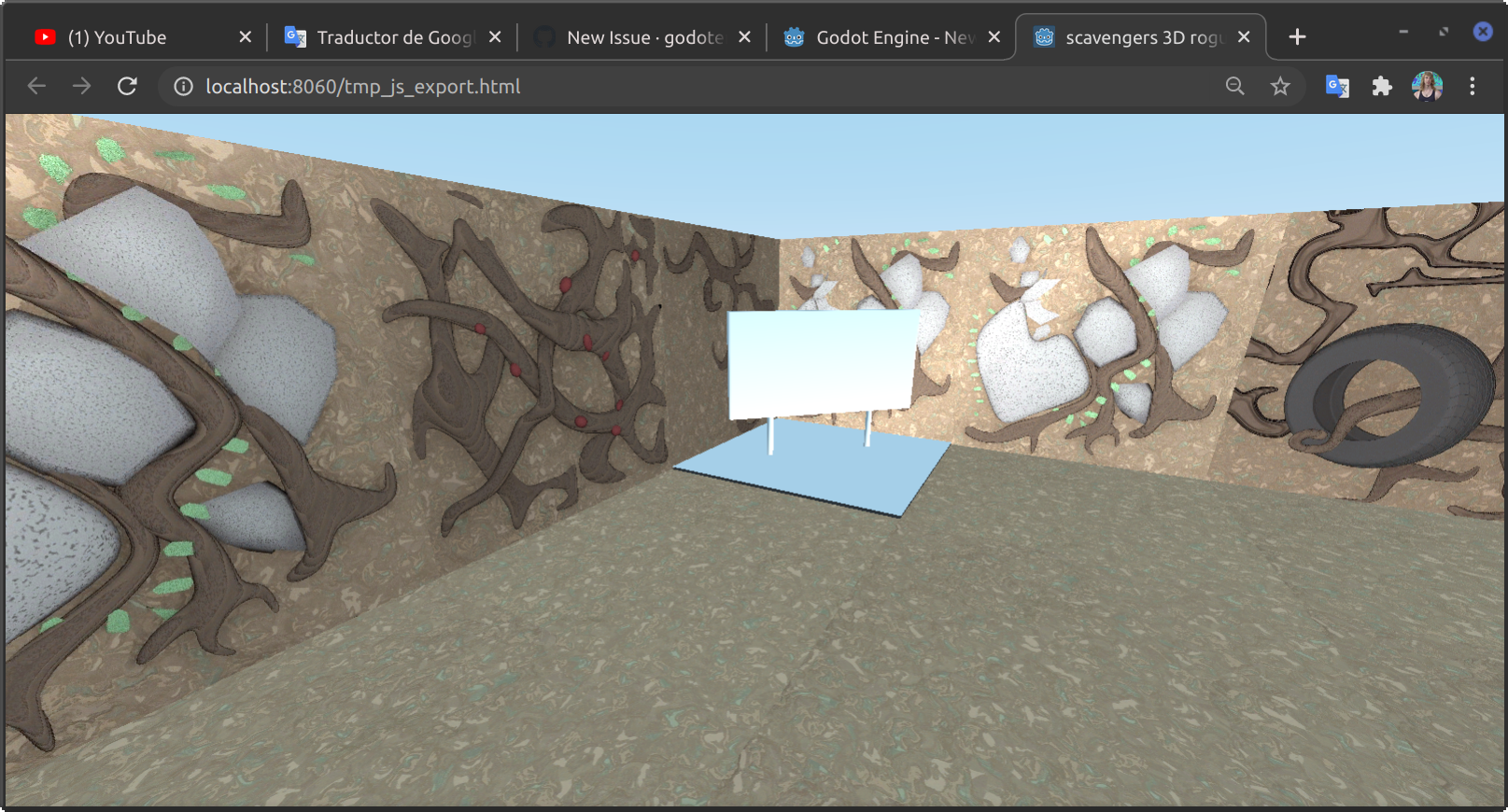 Texture and character are not visible when I run the project on the web ...