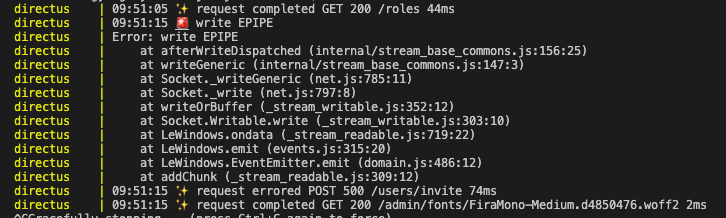 Invite user 500 error · Issue #5135 · directus/directus · GitHub