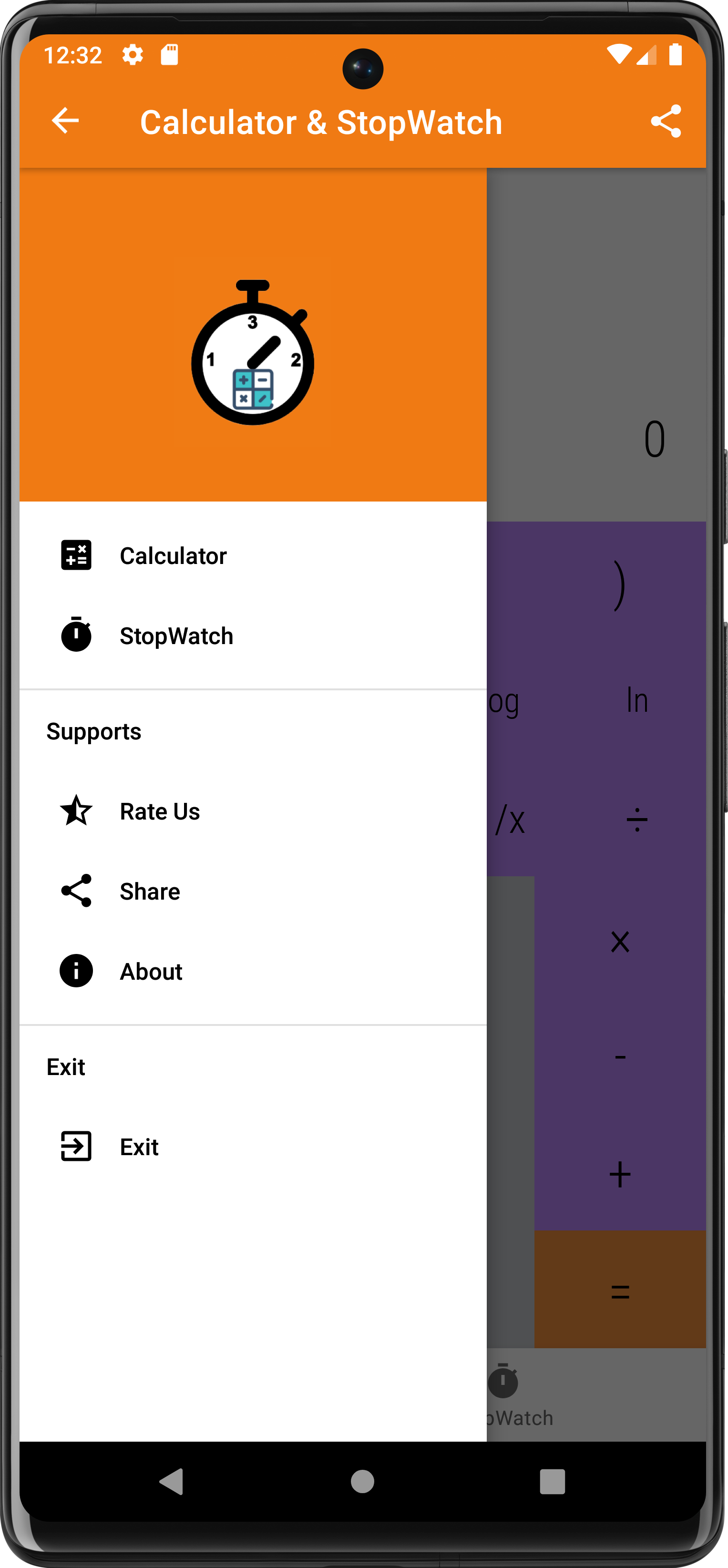 GitHub tamilinnovator/CalculatorStopwatchApplication