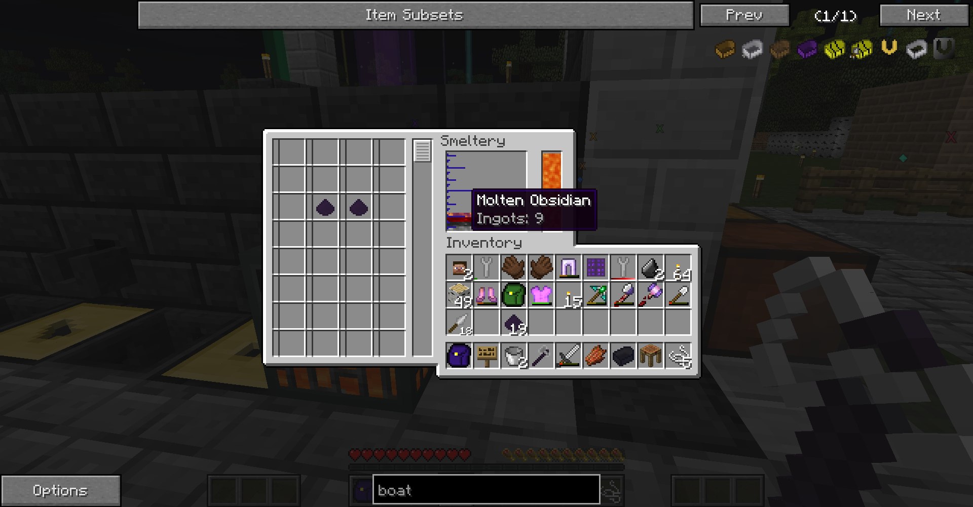 Obsidian dusts don't smelt in the smeltery · Issue 4277