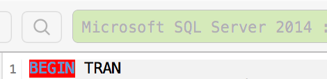 BEGIN TRANSACTION (Transact-SQL) - Incorrect syntax error · Issue #501 ...