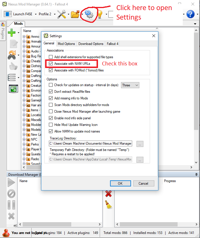 Nexus Mod Manager (NMM) : What to do when Download With Manager