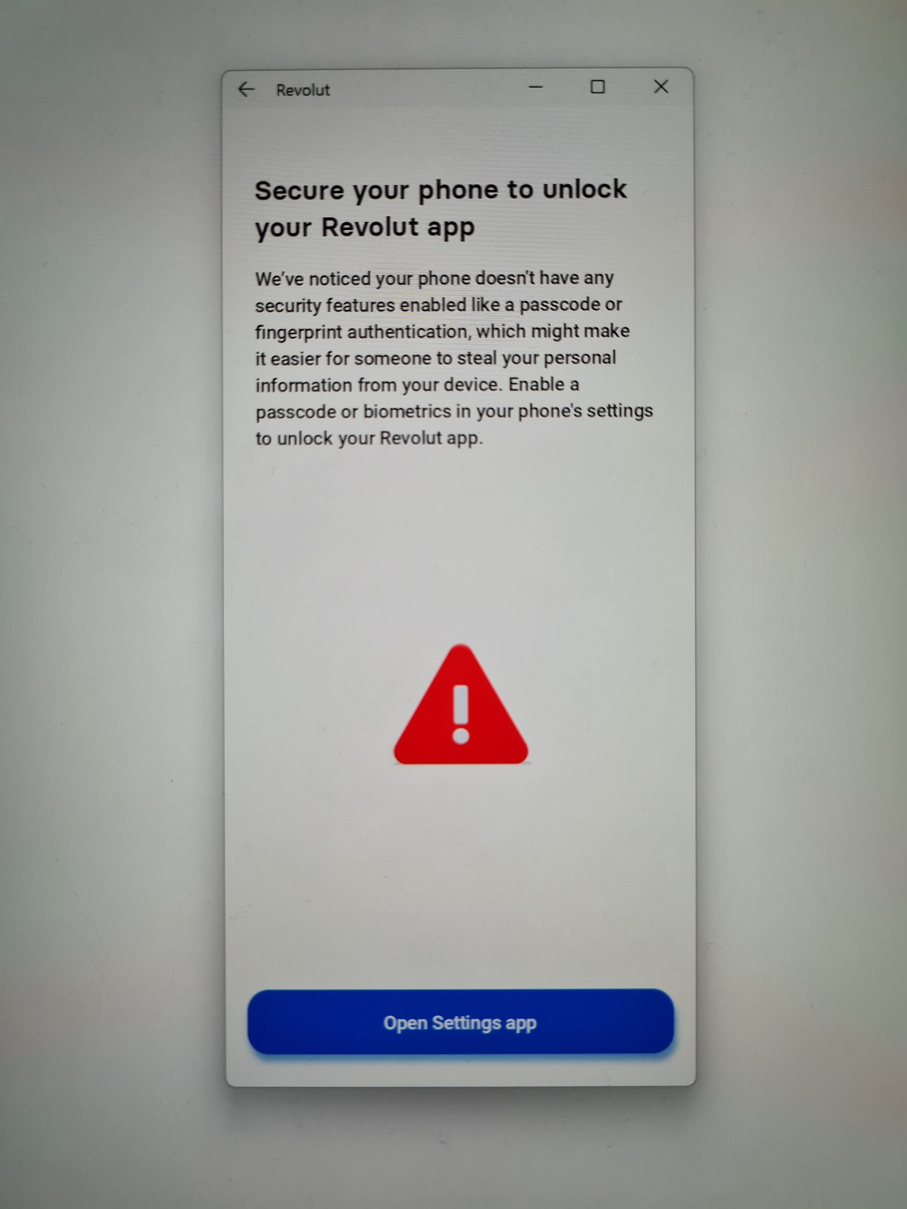 Any chance to run passcode protected apps like Revolut? · Issue 187
