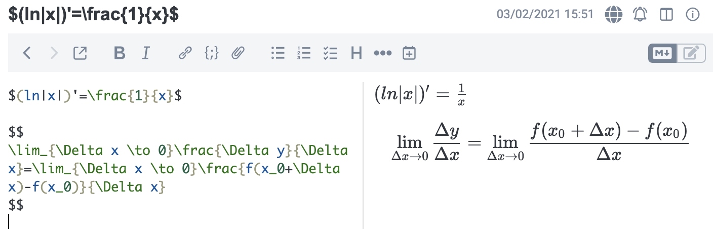 (Math formula rendering) Horizontal division line of fractional ...