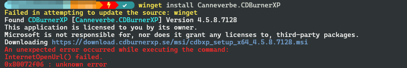 Can't install CD Burner XP: Canneverbe.CDBurnerXP · Issue #100094 ...