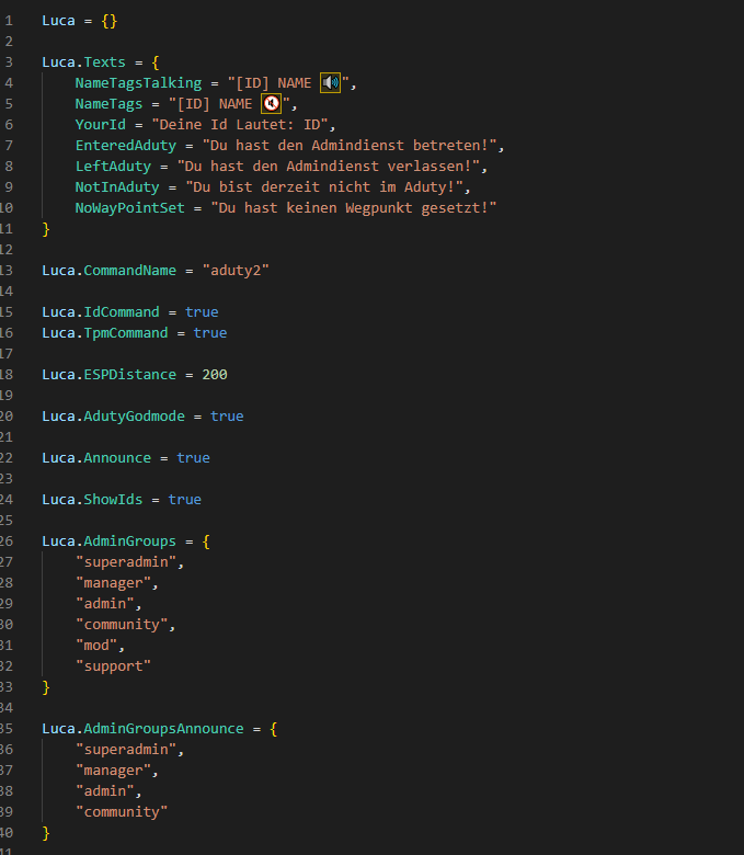 GitHub - LucaFiveM/luca_aduty: FiveM AdminDuty / Aduty / AdminScript ...