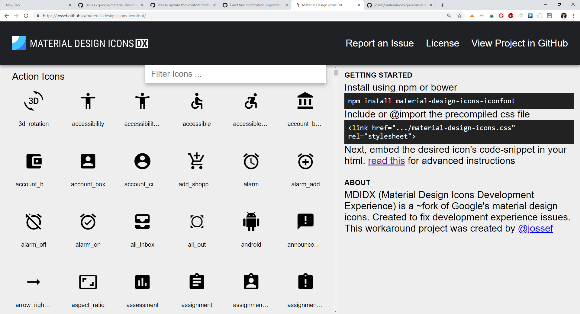 Material design icons iconfont Npm Material design icons iconfont Npm
