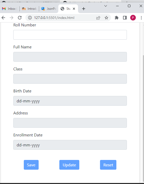 GitHub - Pavankumar1606/Student-Enrollment-Form-using-JPDB