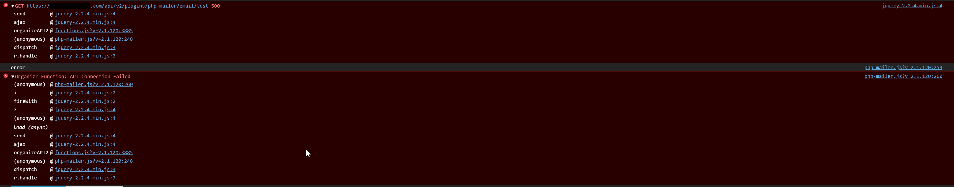 PHP Mailer not working (cannot connect to host error) · Issue 1555