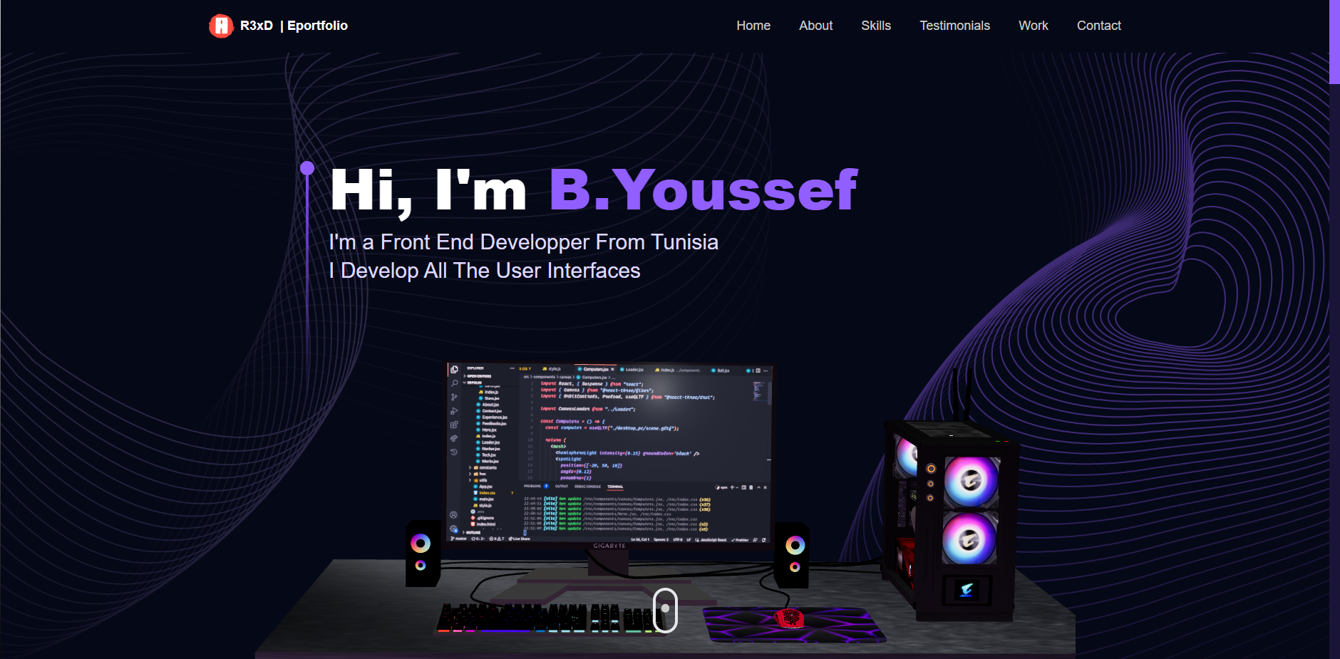 GitHub - R3xDD/3D-Eportfolio: This Is My 3D Eportfolio Using Advanced ...