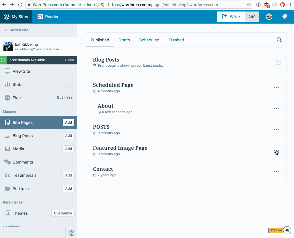 parent page