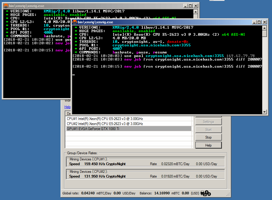 Multi Cpu Is Still Not Working Issue 1013 Nicehash Nicehashminer Github