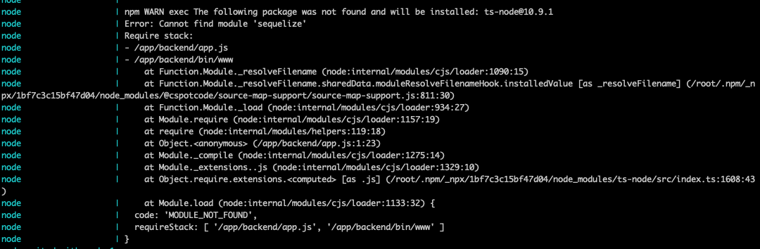 Docker compose issues, accessing newly added packages. · Issue #139 ...