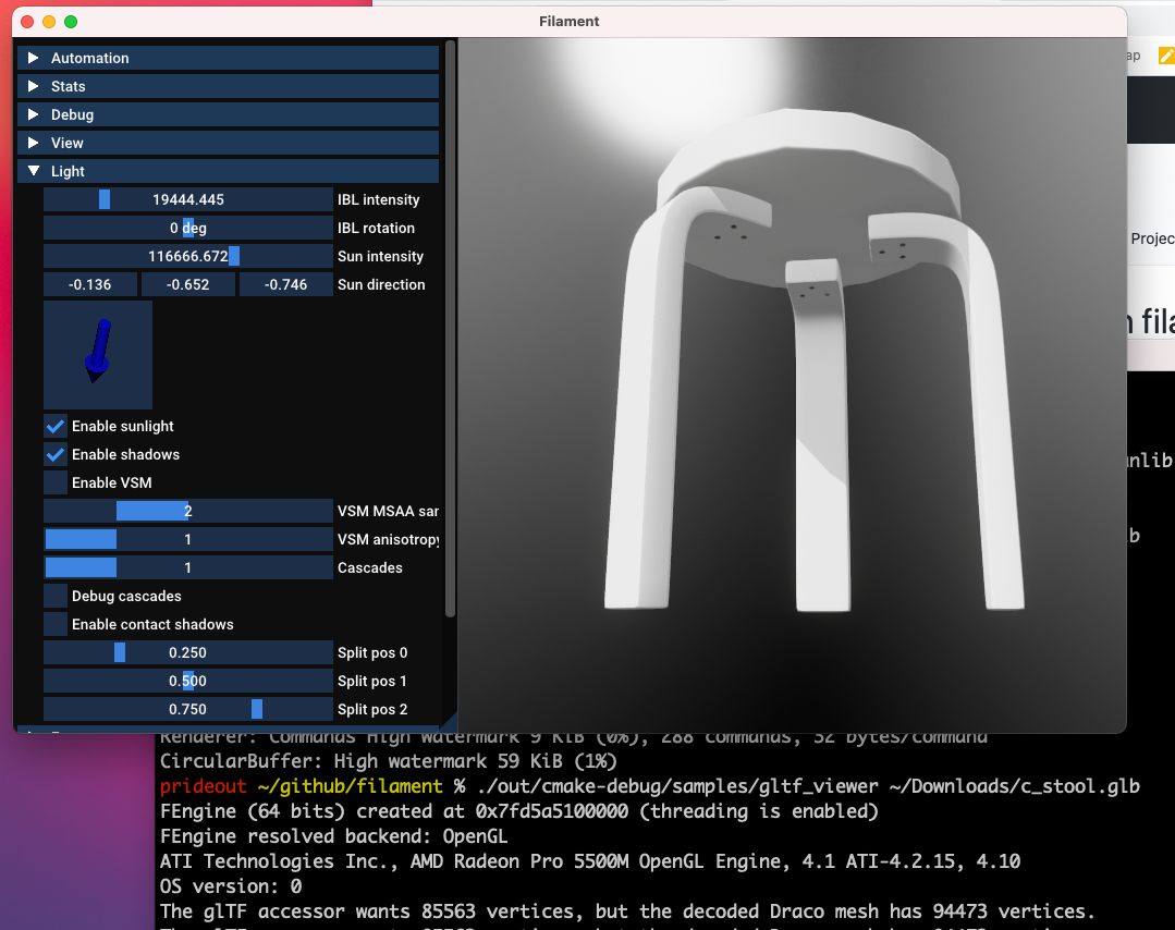 Compressed glb file is not rendering in filament ( Android ) · google ...