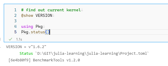`LoadError: LoadError: UndefVarError: @which not defined` in notebook ...