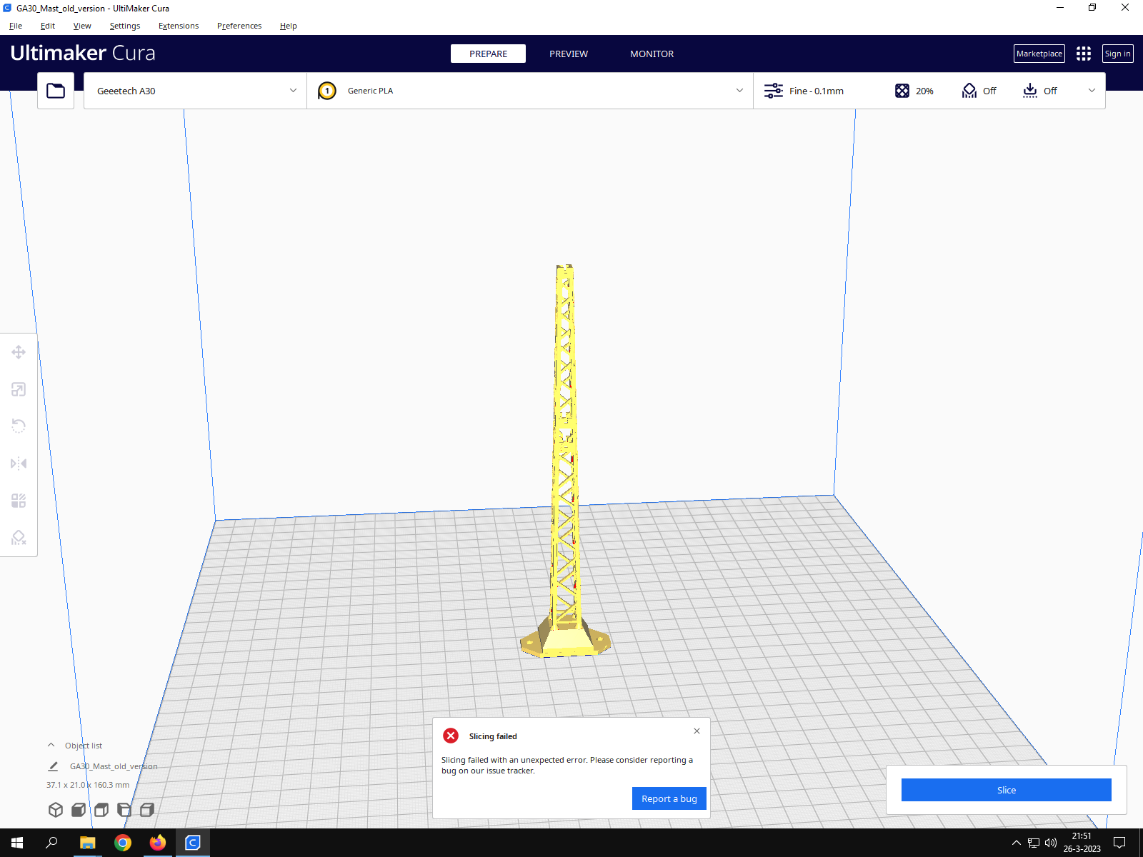 Slicing a 3d model · Issue #15049 · Ultimaker/Cura · GitHub