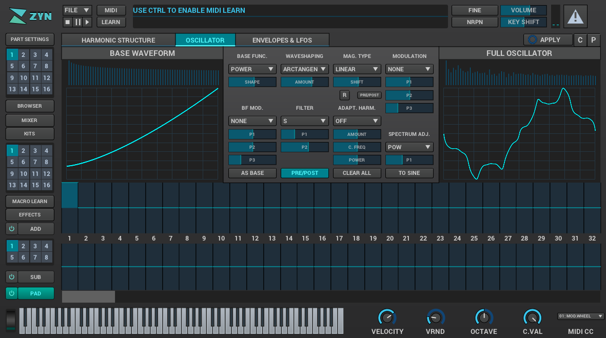 Preset Mallets correctement chargé