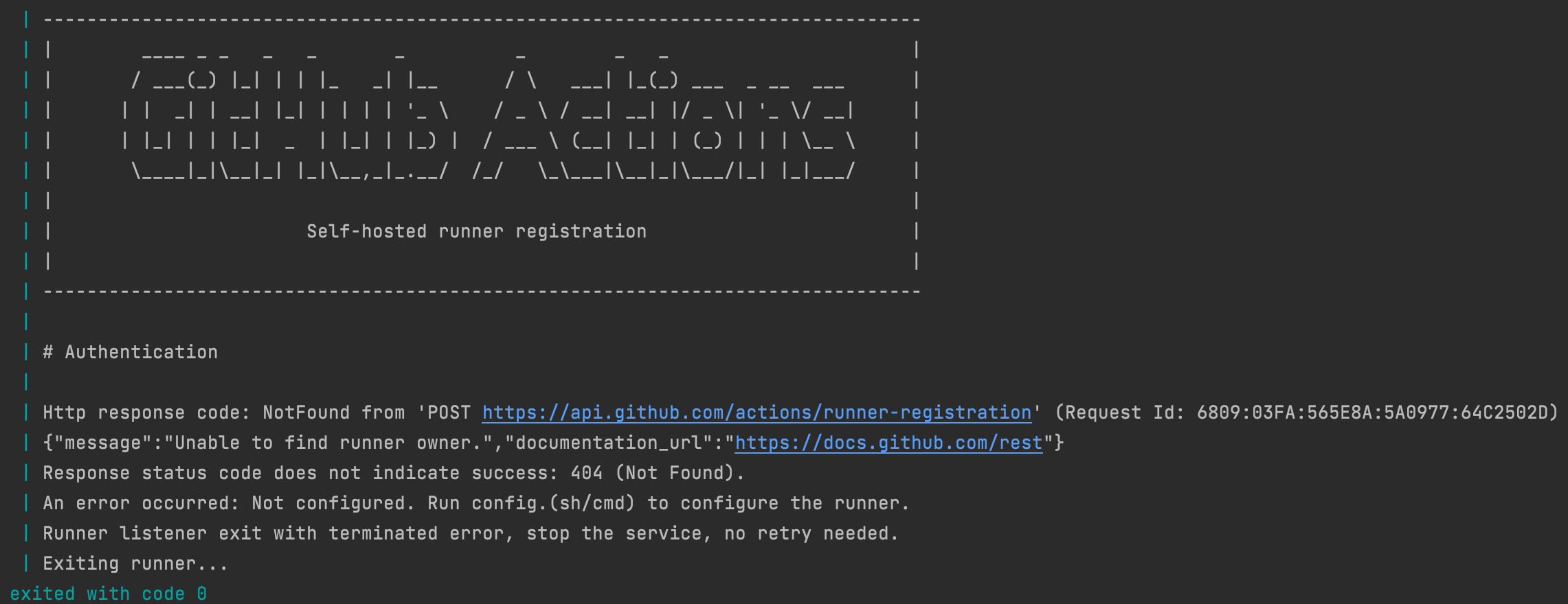 Configuration tries to use the registration endpoint even when passed ...