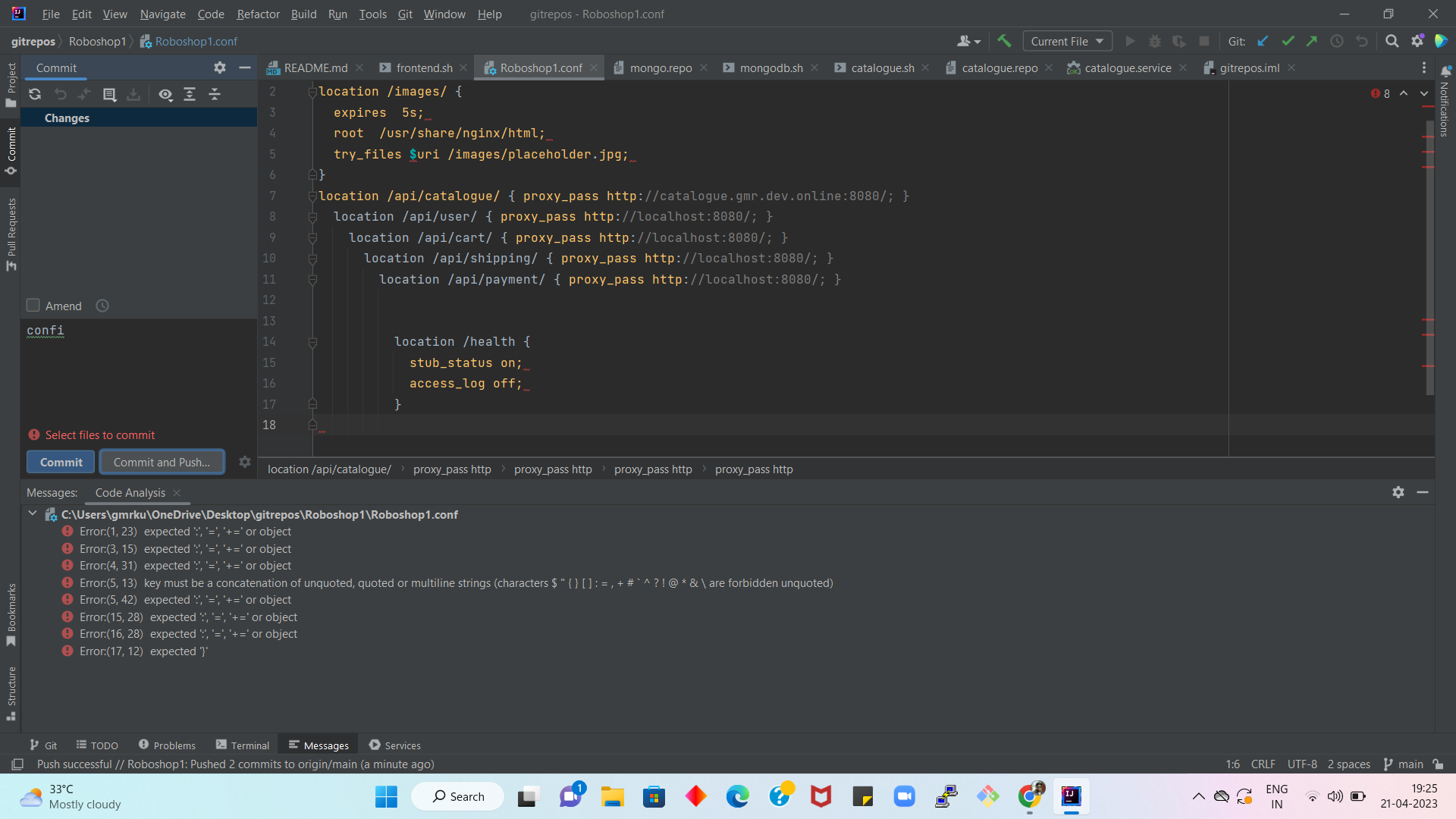 missing parameter name at 1: https: ... Even after modifying(modified values in route53,and updated correct DNS ...