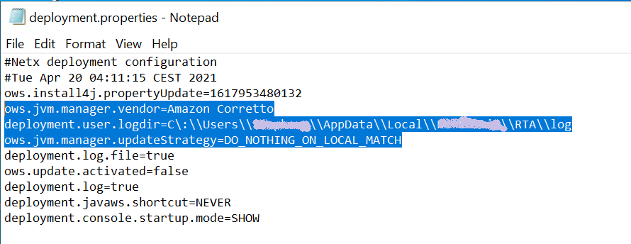 OwsJvmLauncher.java cannot find local java runtime to load jar file ...