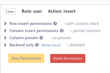 Console: permissions unusable with keyboard · Issue #6343 · hasura ...