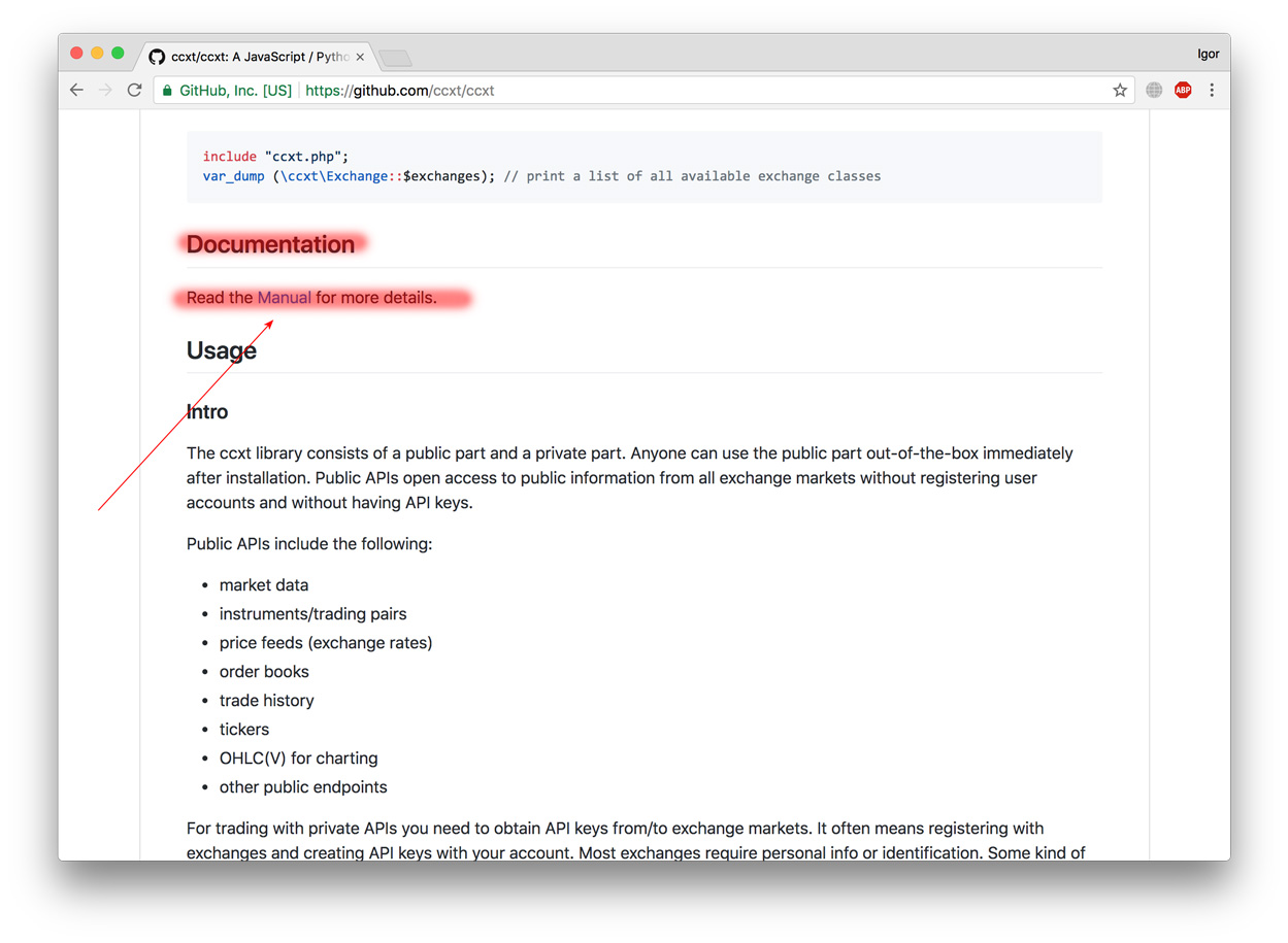 Cross exchange Documentation · Issue #2116 · ccxt/ccxt · GitHub