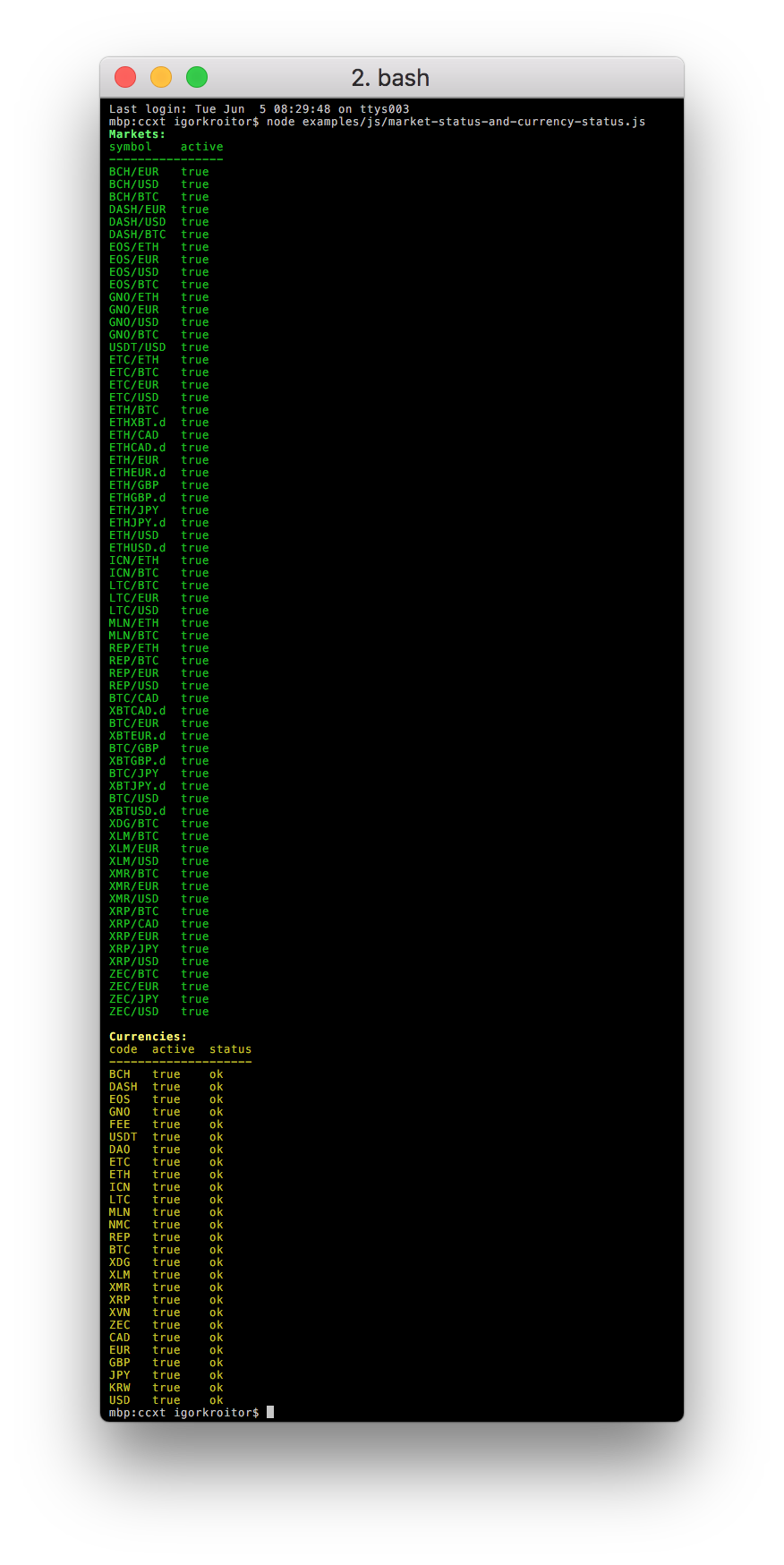 Can the library determine if a coin or trading pair is in maintenance mode?  · Issue #3036 · ccxt/ccxt