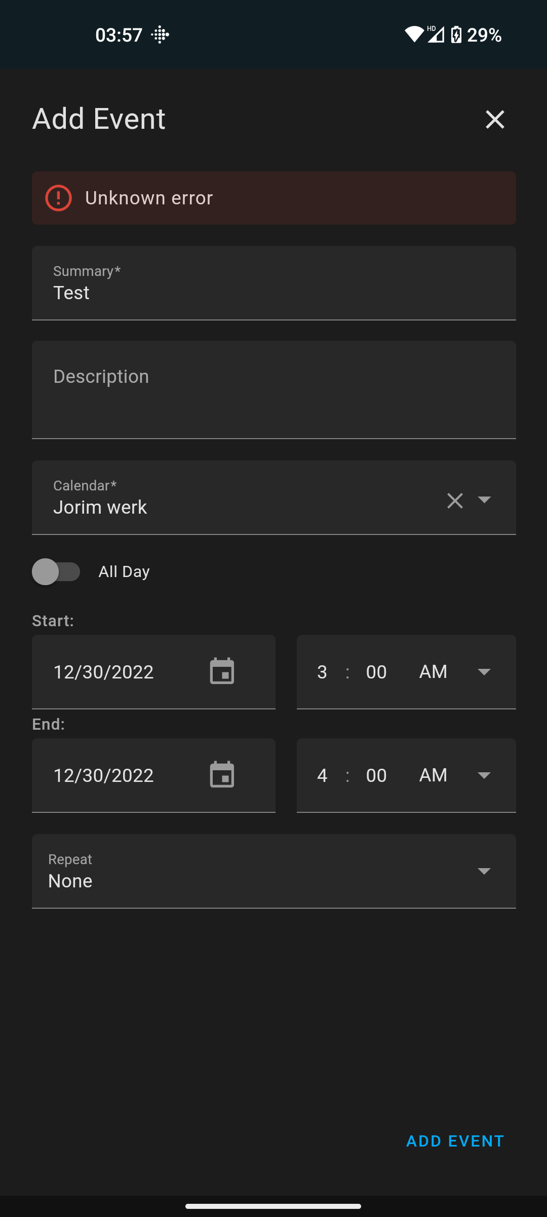 Google Calendar FORBIDDEN error from Google API when creating events ...
