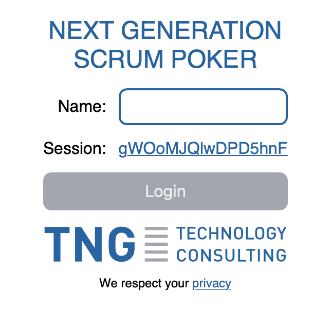 Add privacy information · Issue 61 · TNG/nextgenerationscrumpoker · GitHub