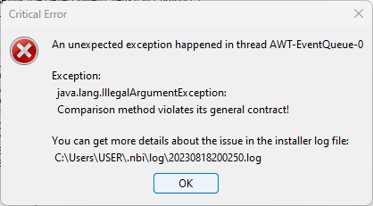 java.lang.IllegalArgumentException AWT-EventQueue-0 · Issue #6360 ...