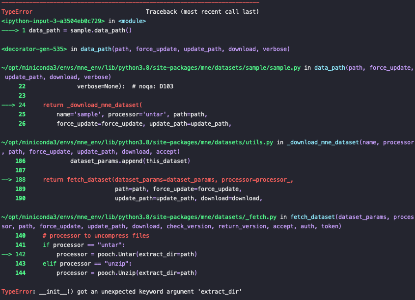 `__init__()` got an unexpected keyword argument `'extract_dir'` · Issue ...