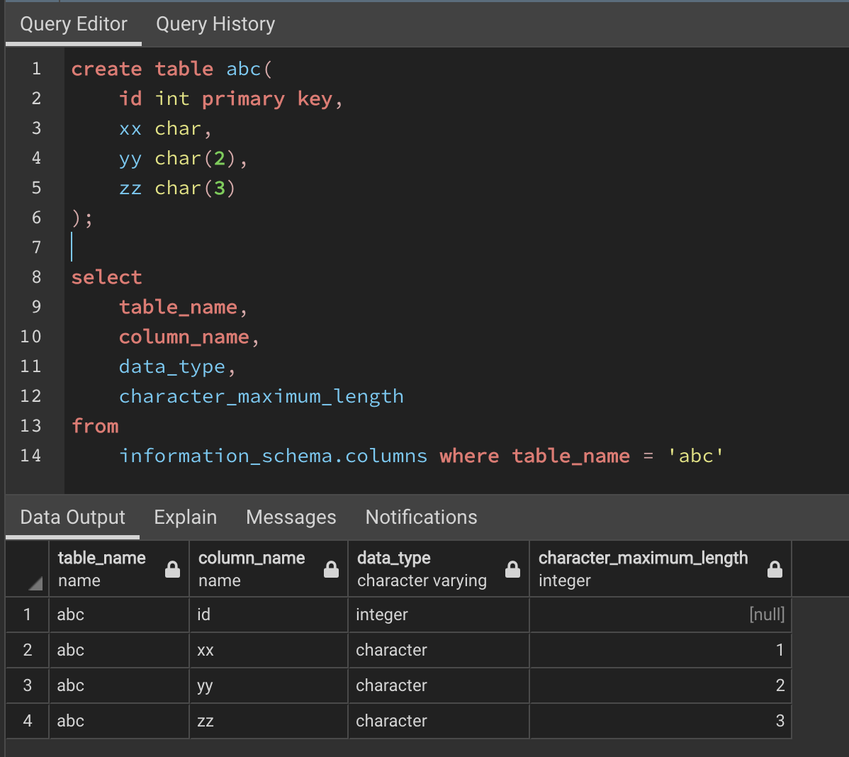 Listening to a bpchar column returns only the first character · Issue ...