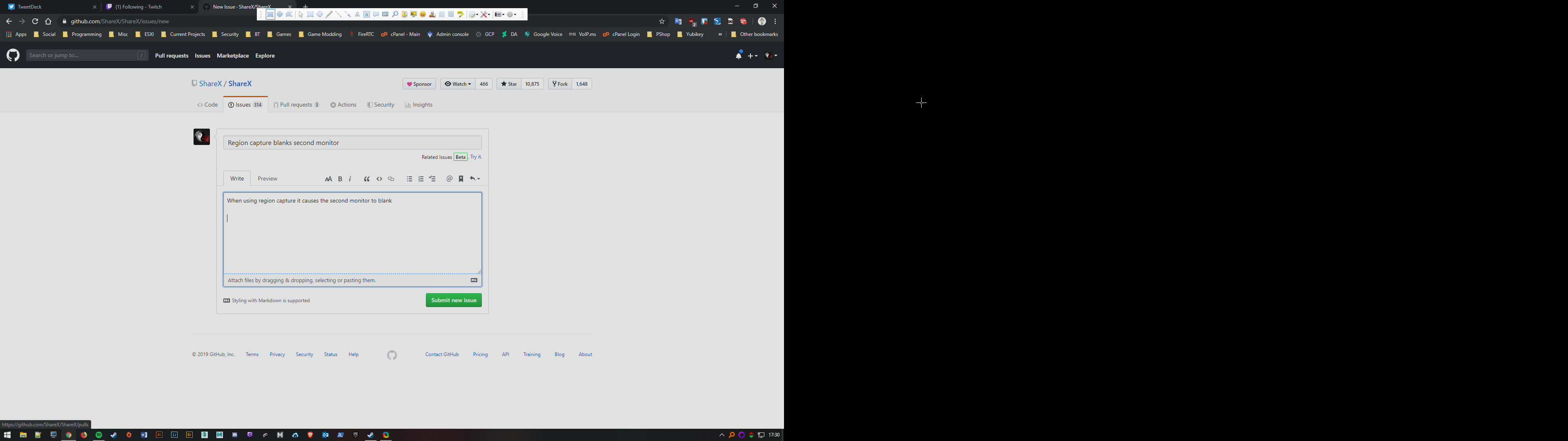 Second monitor blank capture · Issue #4400 · ShareX/ShareX · GitHub