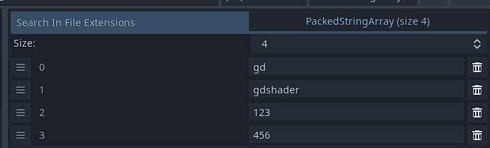 ProjectSettings' initial array/dict values can be modified. · Issue ...