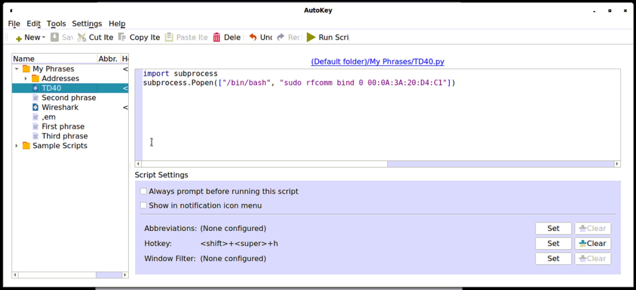 Tools -> View script error uses variable width font, '^' for error position  useless! · Issue #206 · autokey/autokey · GitHub