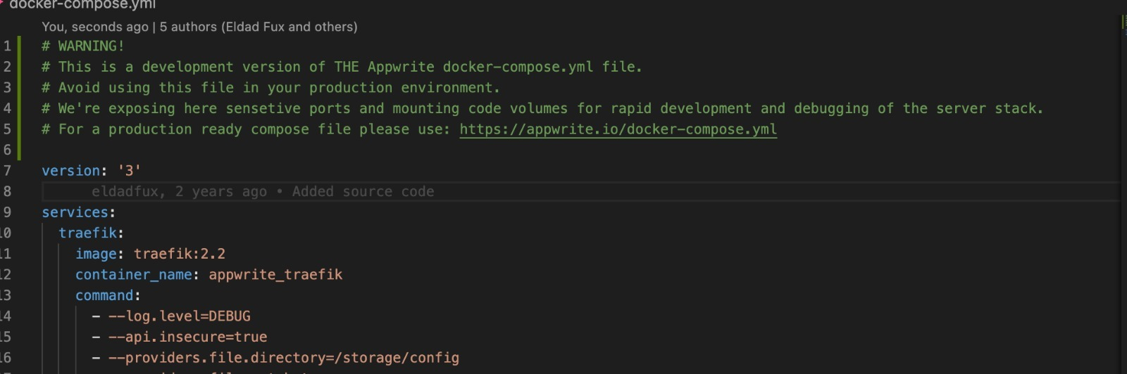 Finetuning docker-compose.yml · Issue #767 · appwrite/appwrite · GitHub