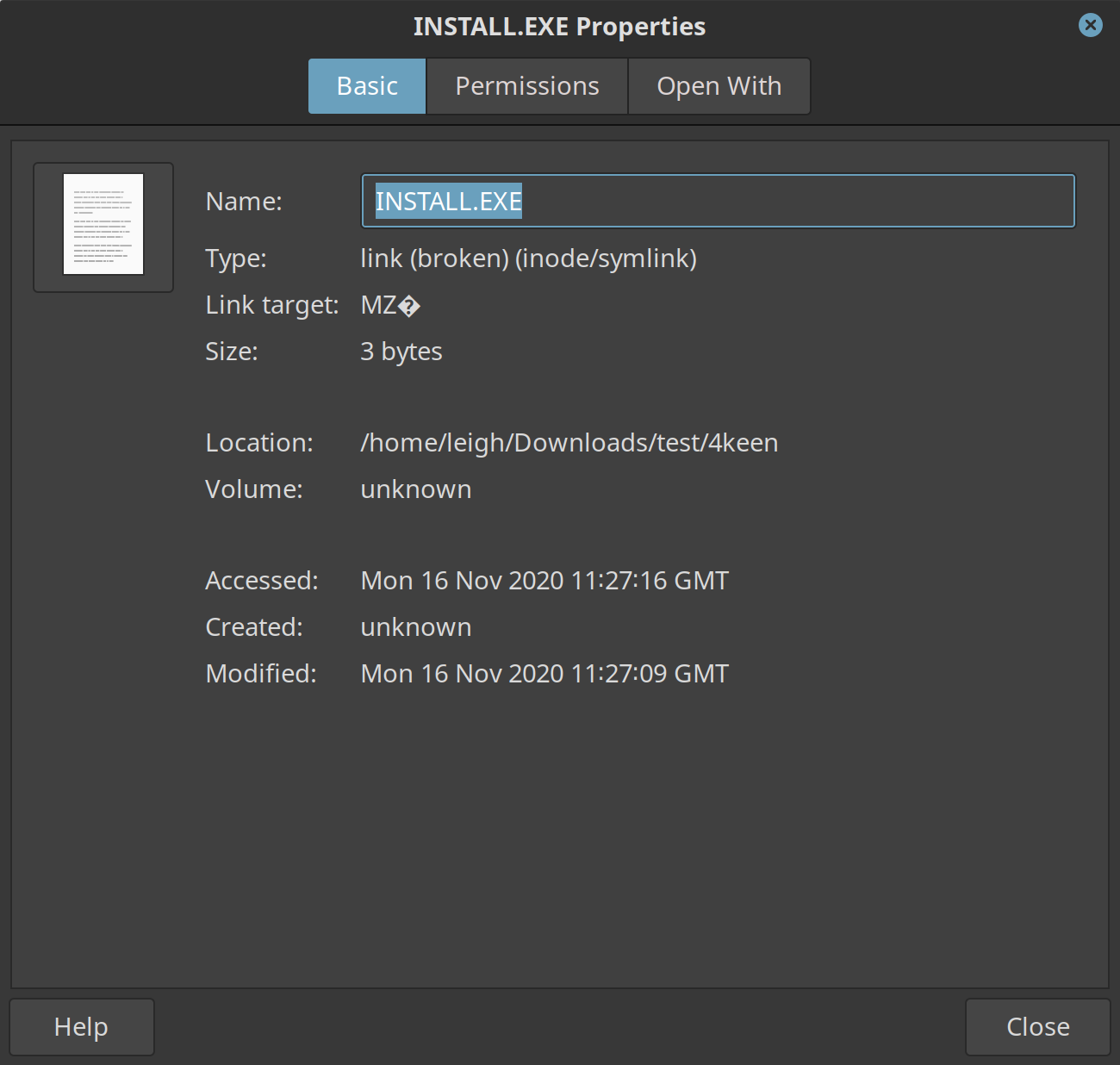 Nemo crashes by viewing properties of malformed file · Issue #2371 ...