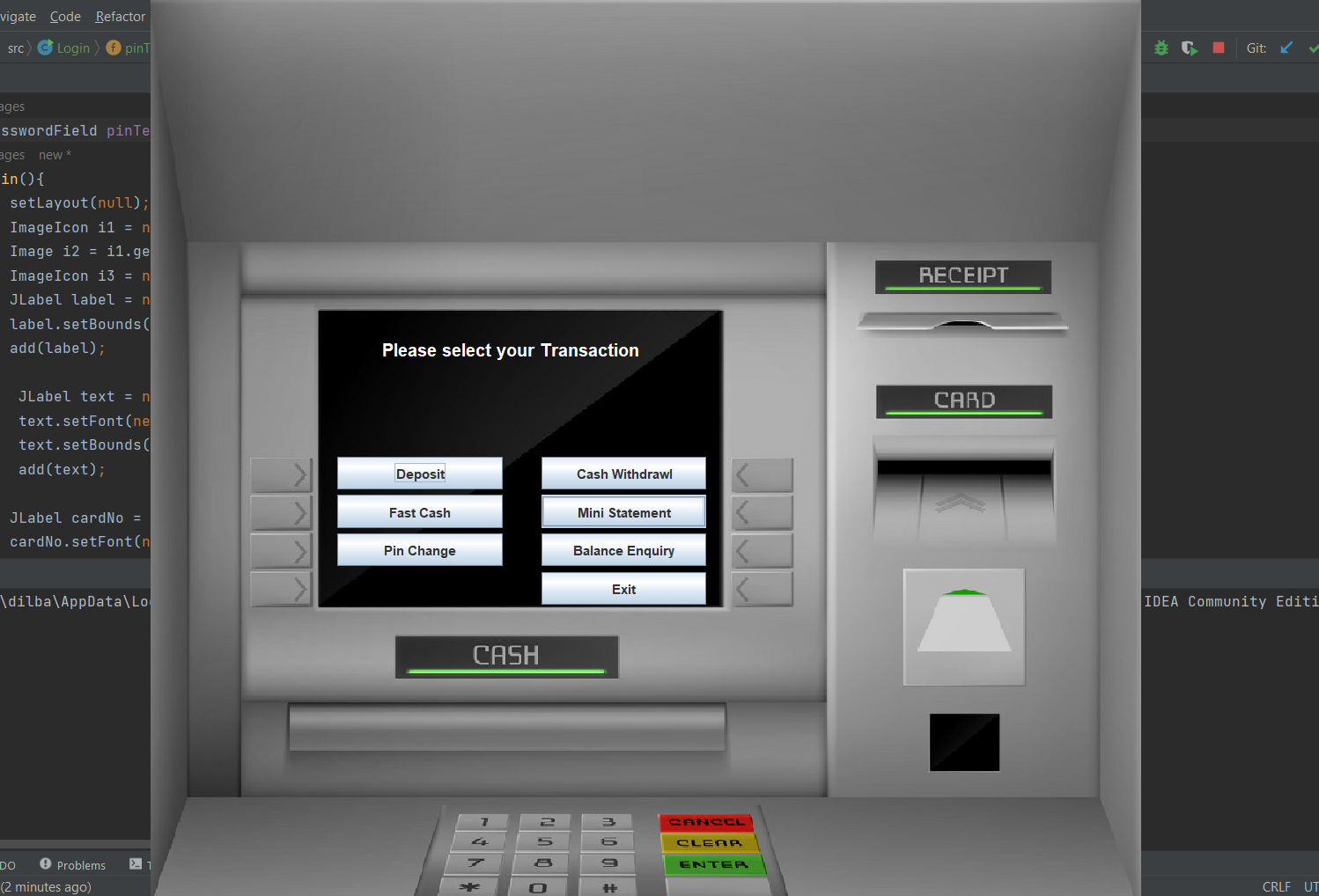 GitHub - DilbaghToor/Bank-Management-System: It is a ATM Simulator ...