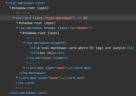 markdown-card-dom