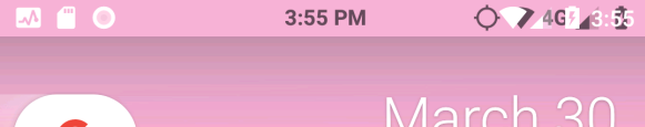 A picture of the status bar, in which the system icons are drawn on top of Status's content, creating an unusable mess.