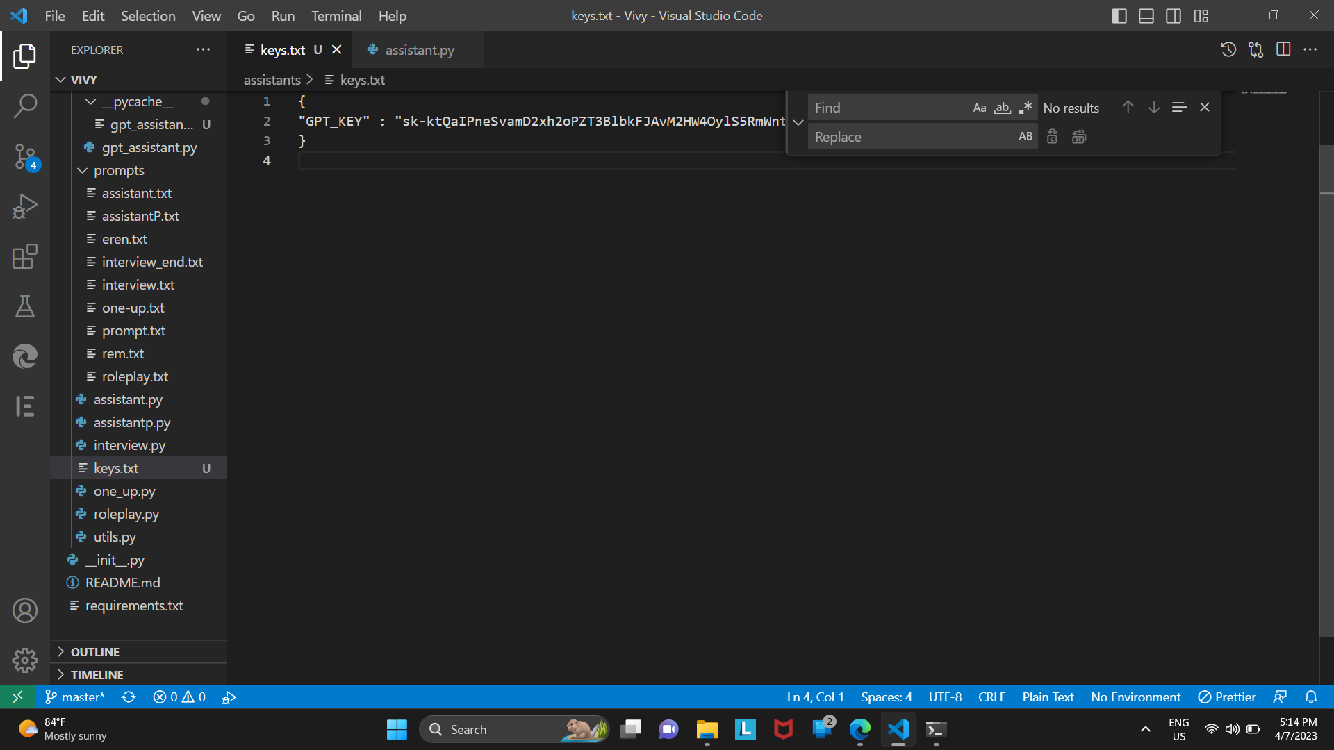 I got problem in assistant.py · Issue #3 · JarodMica/Vivy · GitHub