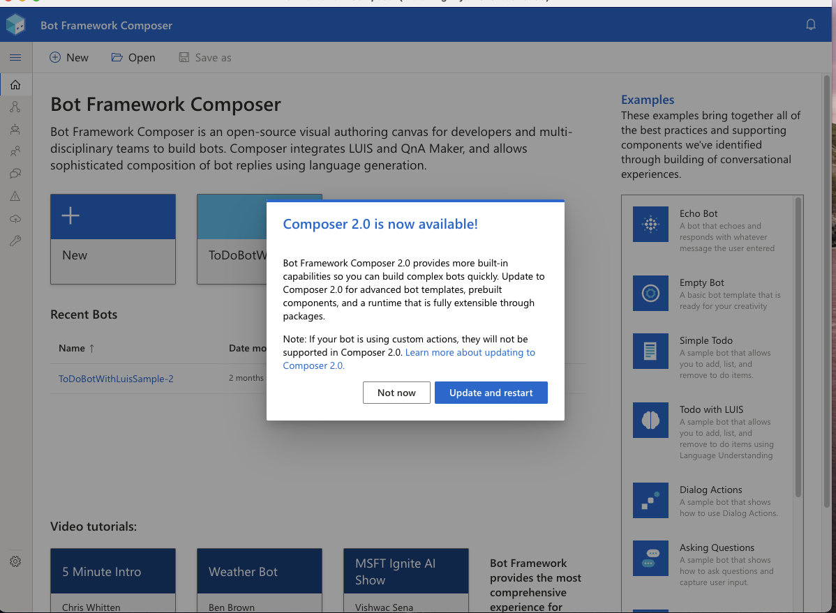 Runtime Upgrade UX · Issue #7566 · microsoft/BotFramework-Composer · GitHub